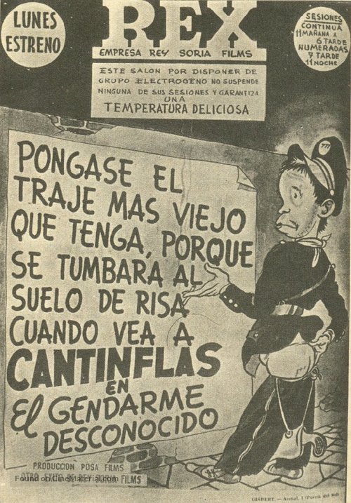 El gendarme desconocido - Spanish Movie Poster