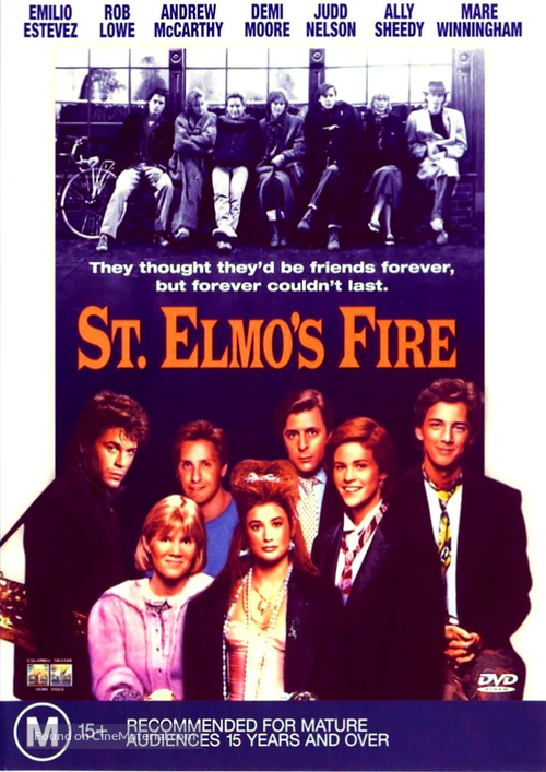 St. Elmo&#039;s Fire - Australian Movie Cover