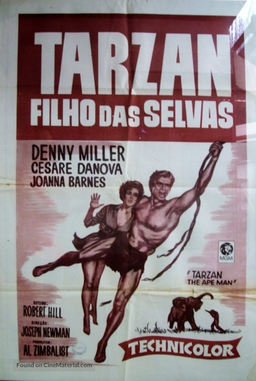 Tarzan, the Ape Man - Brazilian Movie Poster