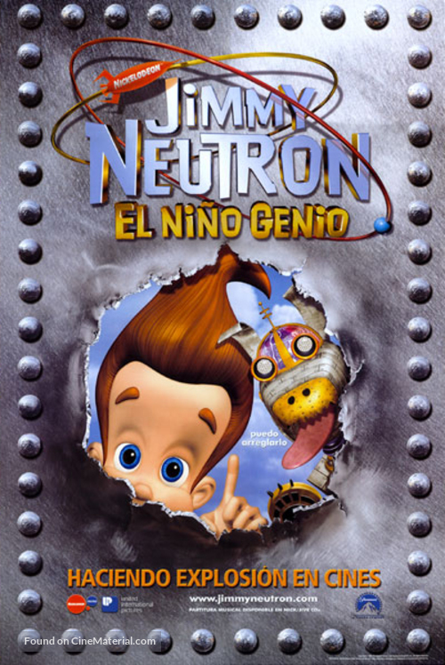Jimmy Neutron: Boy Genius - Mexican Movie Poster