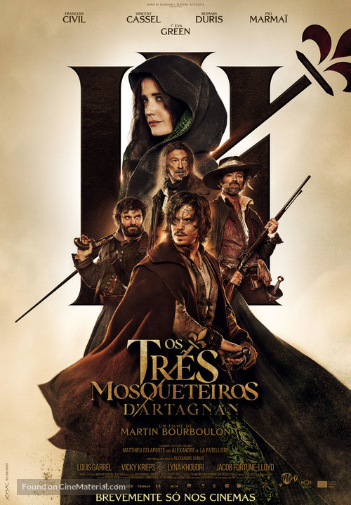 Les trois mousquetaires: D&#039;Artagnan - Portuguese Movie Poster