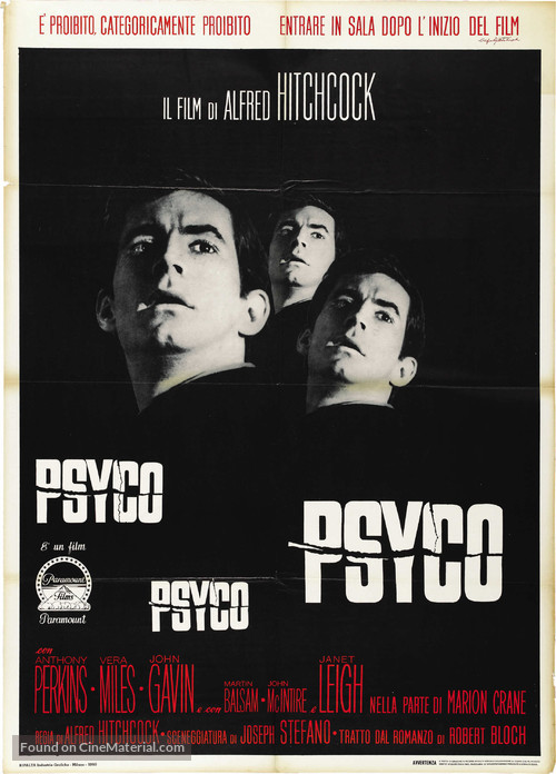 Psycho - Italian Movie Poster