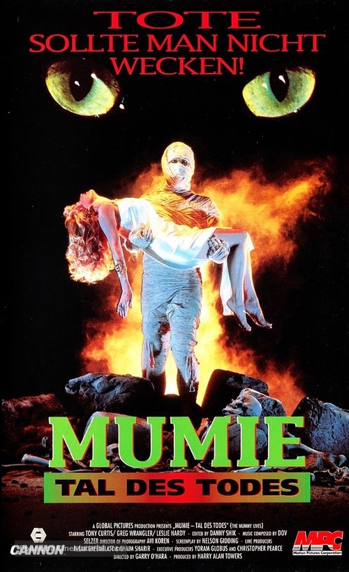 The Mummy Lives - German VHS movie cover
