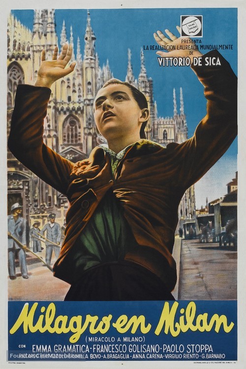 Miracolo a Milano - Argentinian Movie Poster