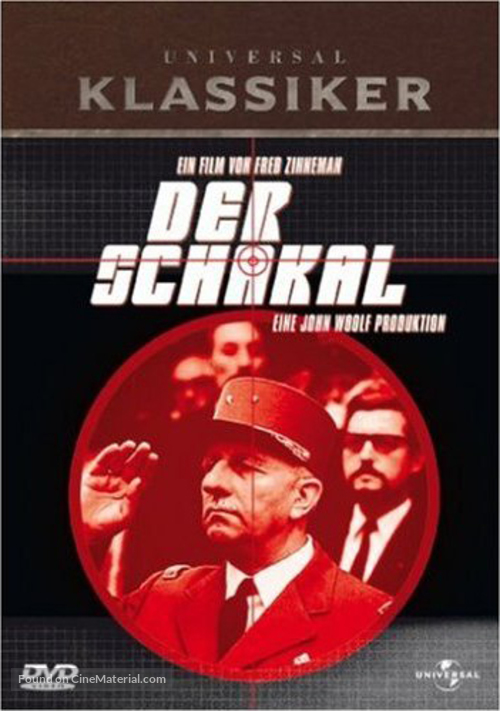 The Day of the Jackal - German Movie Cover