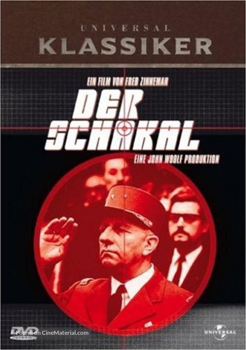 The Day of the Jackal - German Movie Cover