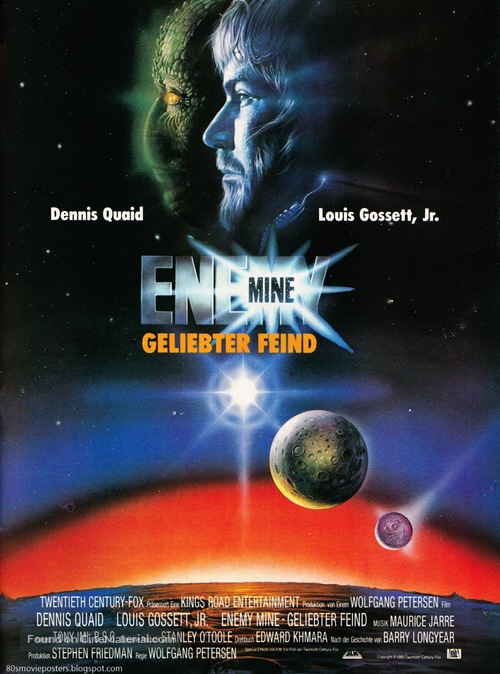Enemy Mine - German Movie Poster