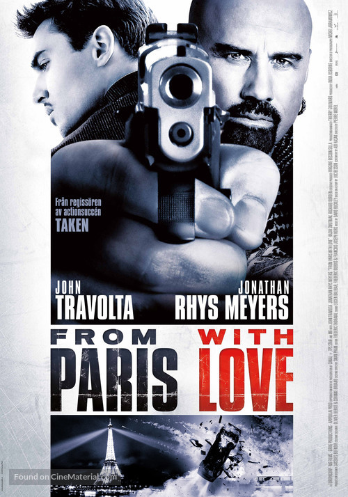 From Paris with Love - Swedish Movie Poster