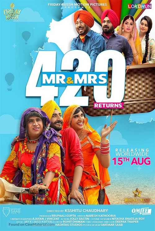 Mr &amp; Mrs 420 Returns - Indian Movie Poster