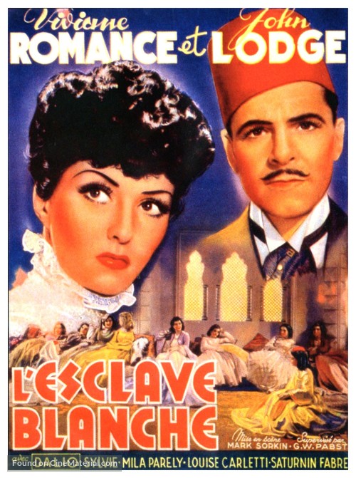 L'esclave blanche - Belgian Movie Poster