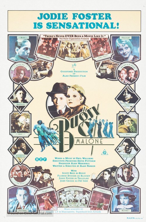 Bugsy Malone - Australian Movie Poster