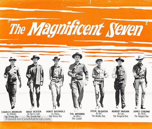 The Magnificent Seven - British poster