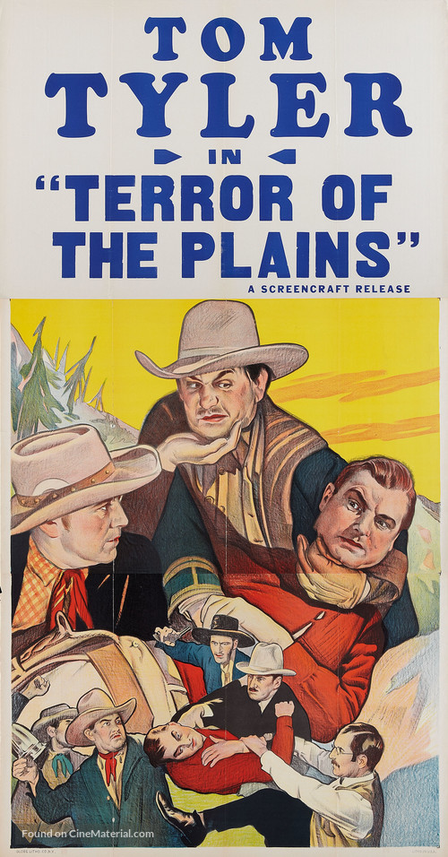 Terror of the Plains - Re-release movie poster