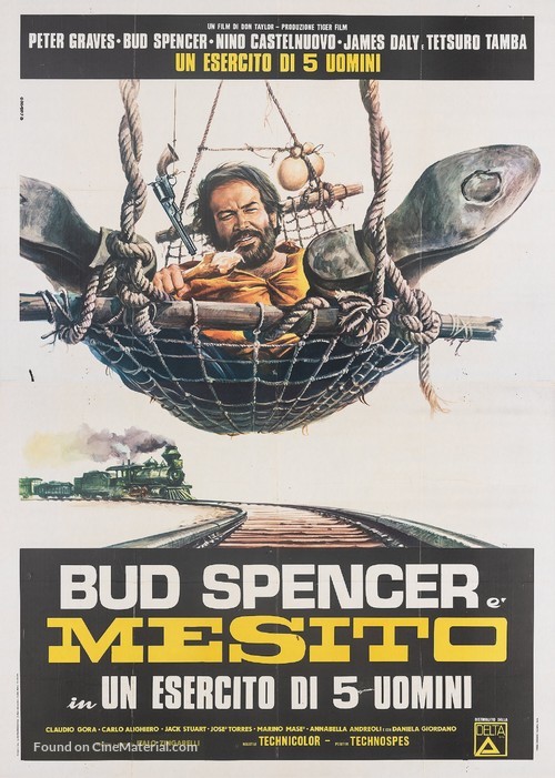 Esercito di cinque uomini, Un - Italian Movie Poster