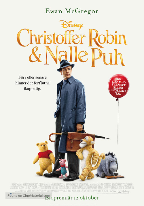 Christopher Robin - Swedish Movie Poster