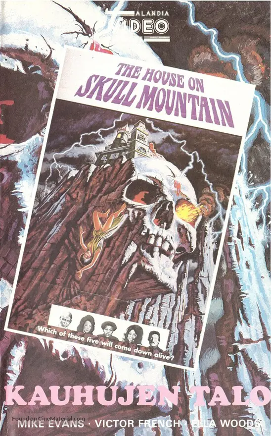 The House on Skull Mountain - Finnish VHS movie cover