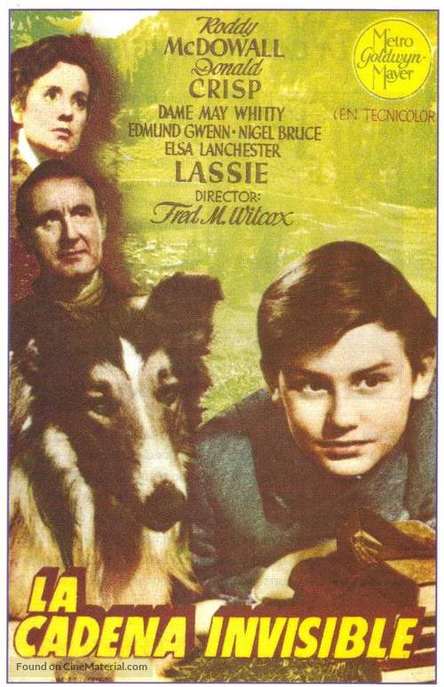 Lassie Come Home - Spanish Movie Poster