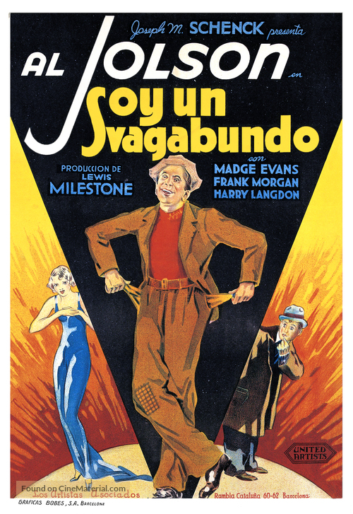 Hallelujah I&#039;m a Bum - Spanish Movie Poster