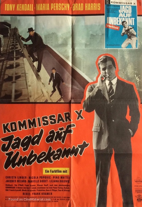Kommissar X - Jagd auf Unbekannt - German Movie Poster