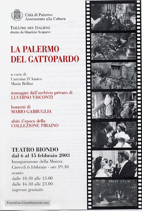 Il gattopardo - Italian Movie Poster