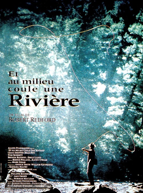 A River Runs Through It - French Movie Poster