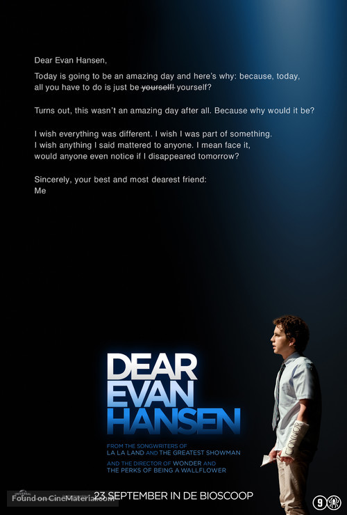 Dear Evan Hansen - Dutch Movie Poster