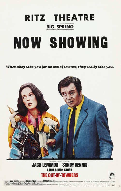 The Out-of-Towners - Theatrical movie poster