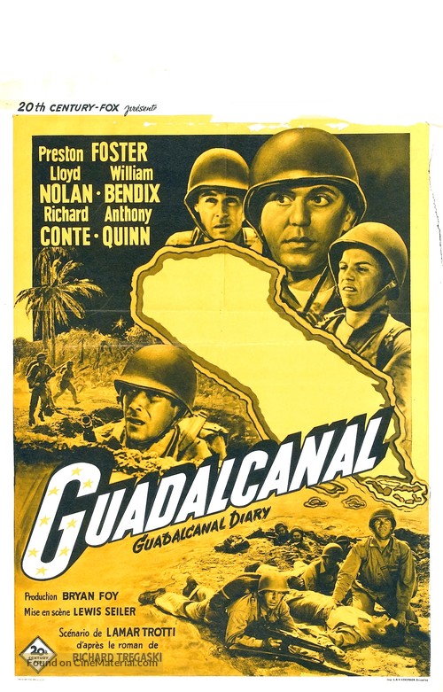 Guadalcanal Diary - Belgian Movie Poster