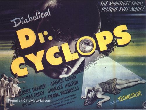 Dr. Cyclops - British Movie Poster