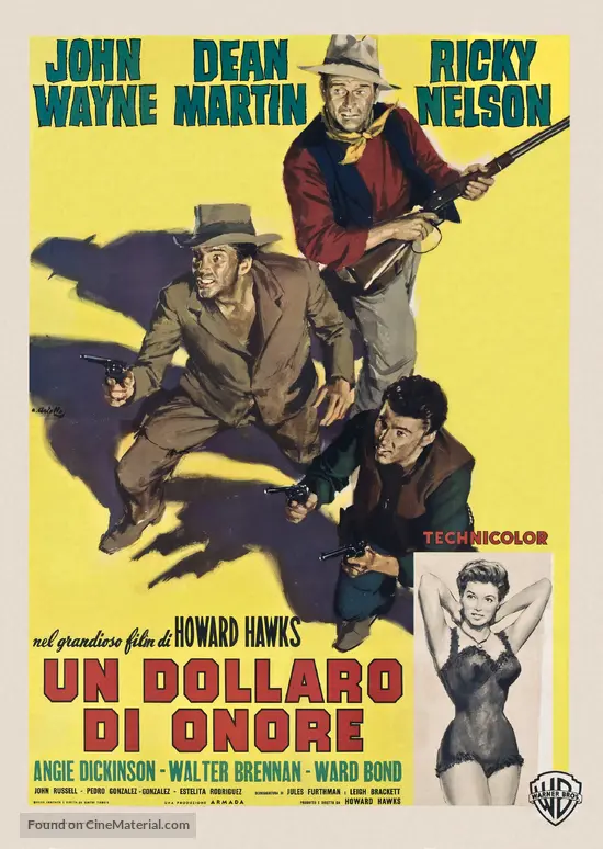 Rio Bravo 1959 Italian Theatrical Movie Poster Rio Bravo 1959 Italian Theatrical Movie Poster