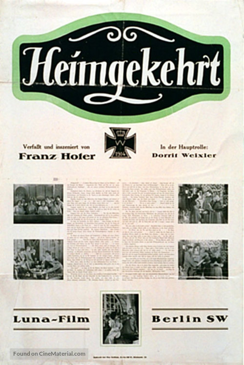 Heimgekehrt - German Movie Poster