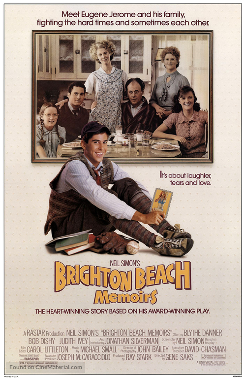 Brighton Beach Memoirs - Movie Poster