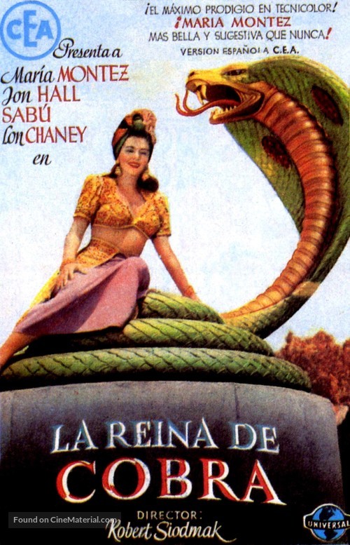 Cobra Woman - Spanish poster