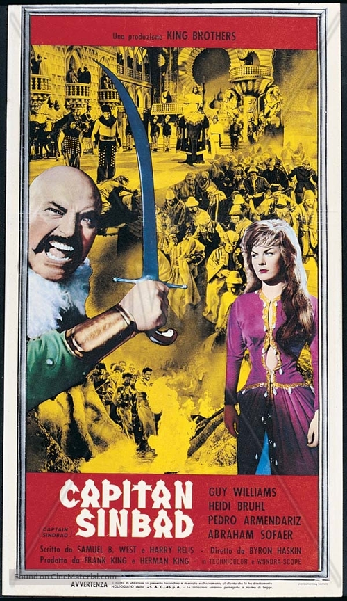 Captain Sindbad - Italian Movie Poster