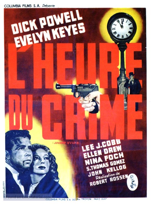 Johnny O&#039;Clock - French Movie Poster