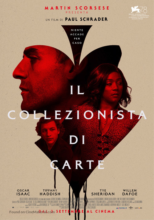 The Card Counter - Italian Movie Poster