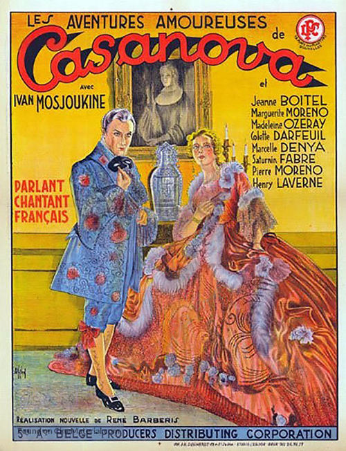 Casanova - Belgian Movie Poster