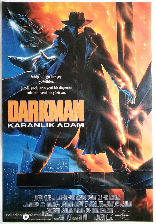 Darkman - Turkish Movie Poster