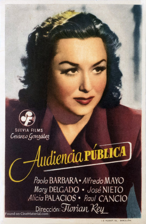 Audiencia p&uacute;blica - Spanish Movie Poster