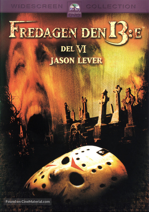 Friday the 13th Part VI: Jason Lives - Swedish Movie Cover