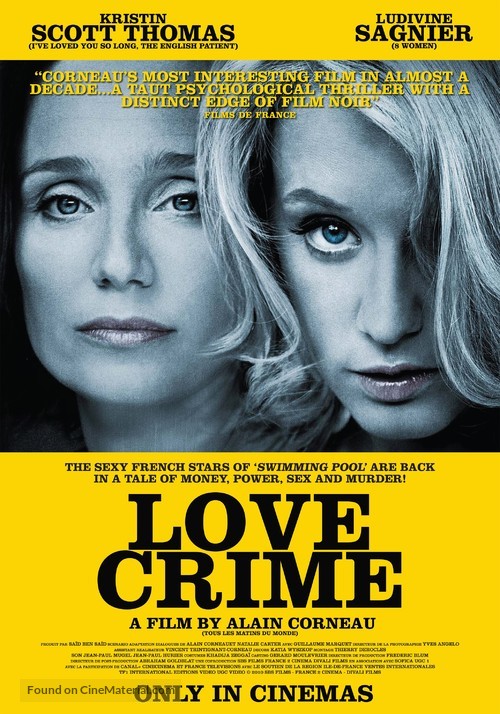 Crime d&#039;amour - Australian Movie Poster