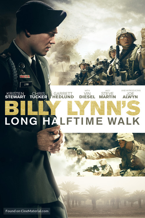 Billy Lynn&#039;s Long Halftime Walk - British Movie Cover