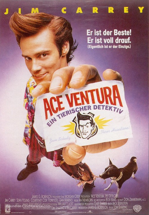Ace Ventura: Pet Detective - German Movie Poster