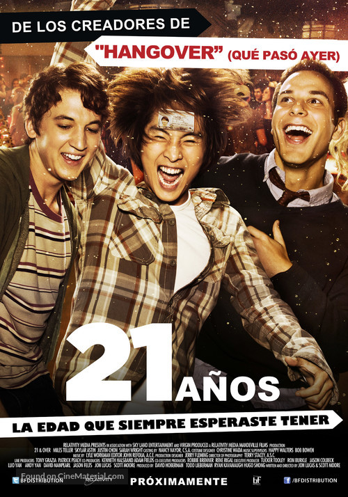 21 and Over - Chilean Movie Poster