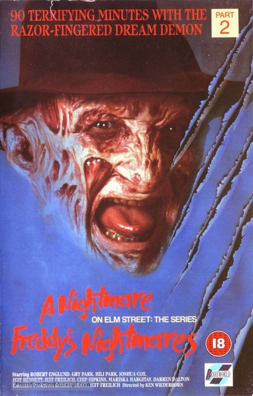&quot;Freddy&#039;s Nightmares&quot; - British VHS movie cover