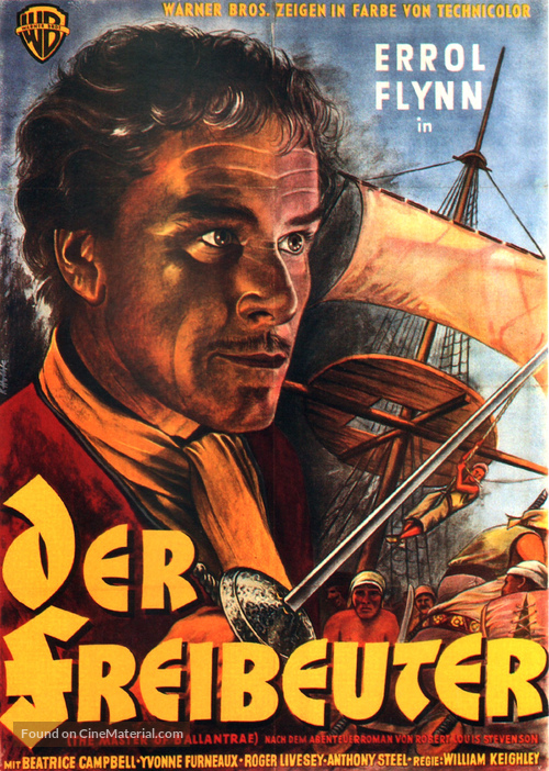 The Master of Ballantrae - German Movie Poster