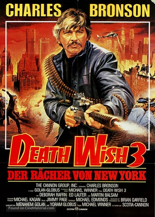 Death Wish 3 - German Movie Poster