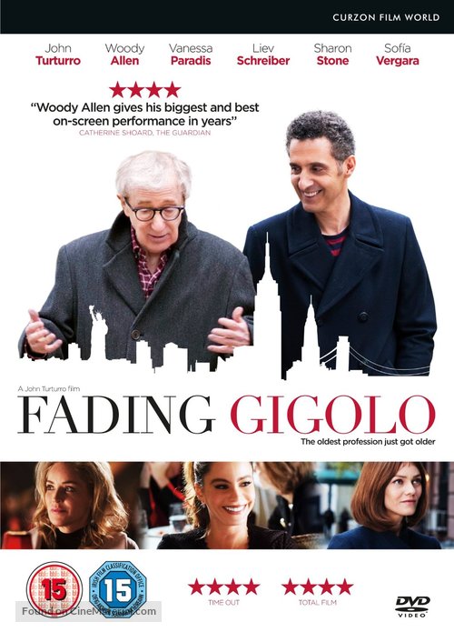 Fading Gigolo - British DVD movie cover