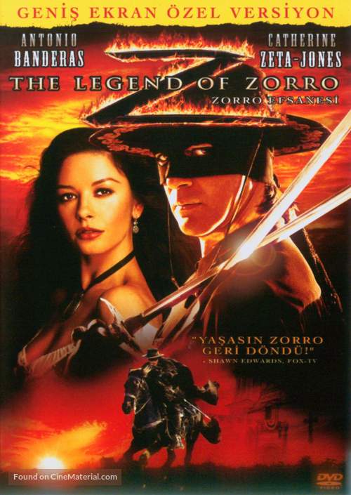 The Legend of Zorro - Turkish DVD movie cover