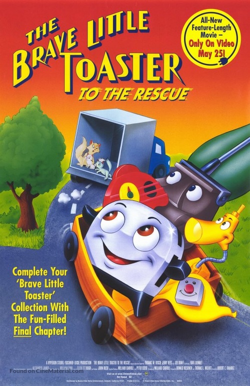 The Brave Little Toaster to the Rescue - Movie Poster